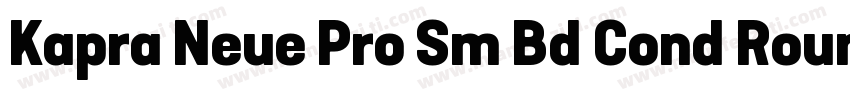 Kapra Neue Pro Sm Bd Cond Rounded字体转换